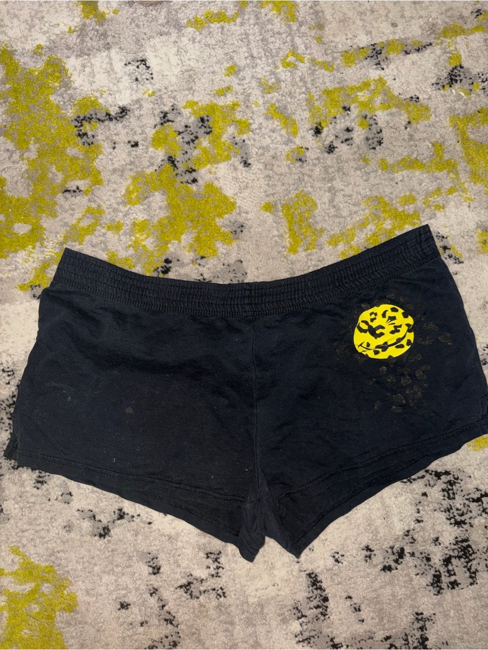Joe Boxer Black Shorts with Yellow Graphic